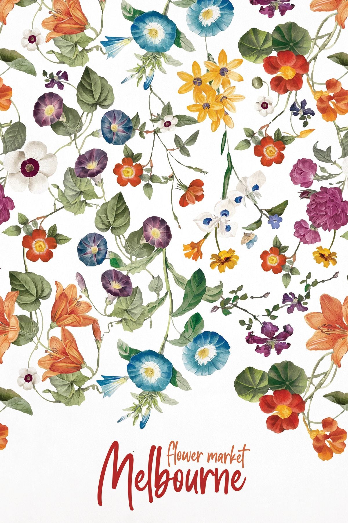 Melbourne Flower Market Poster – Pineapple Licensing