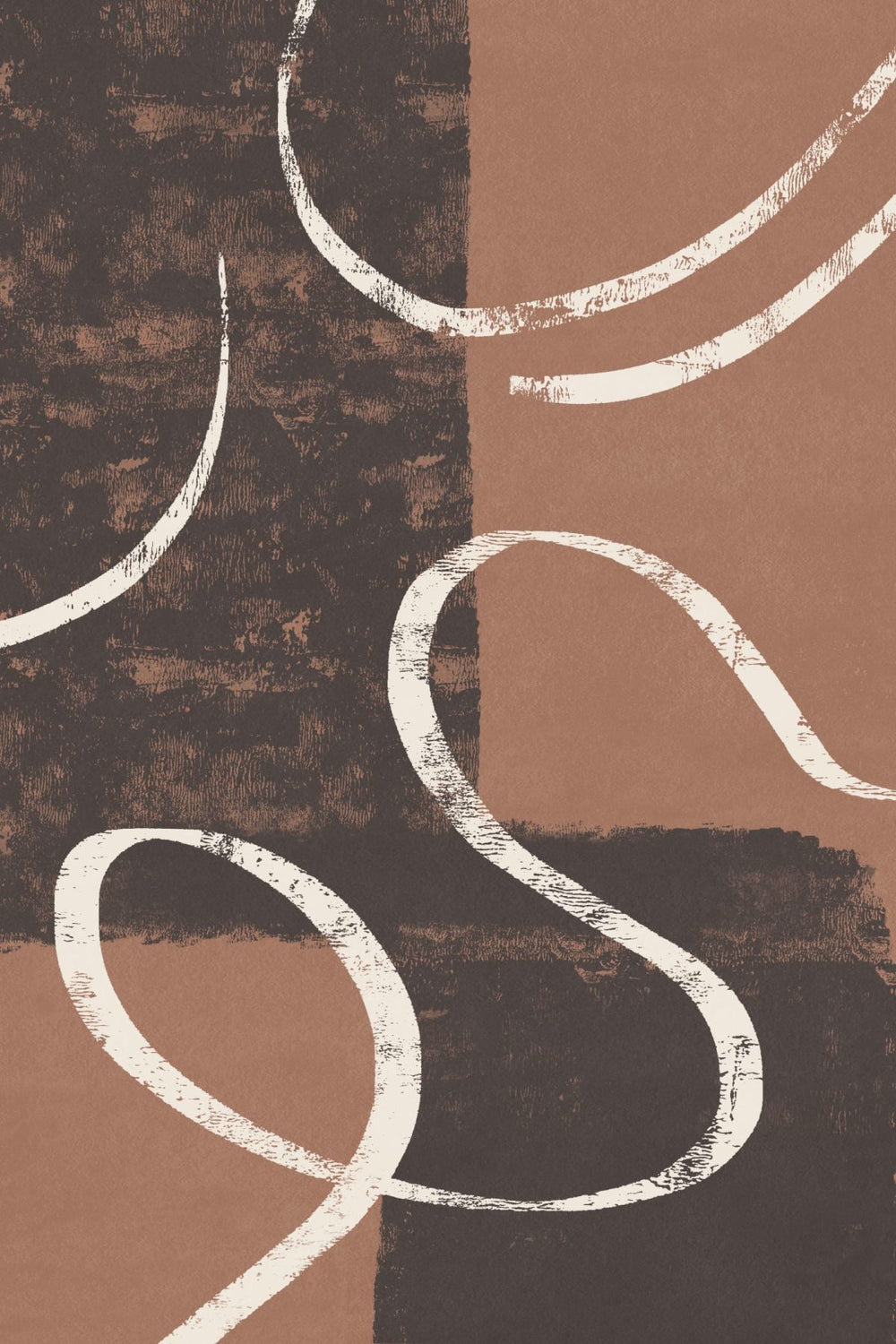 Flow Of Strands On Gray