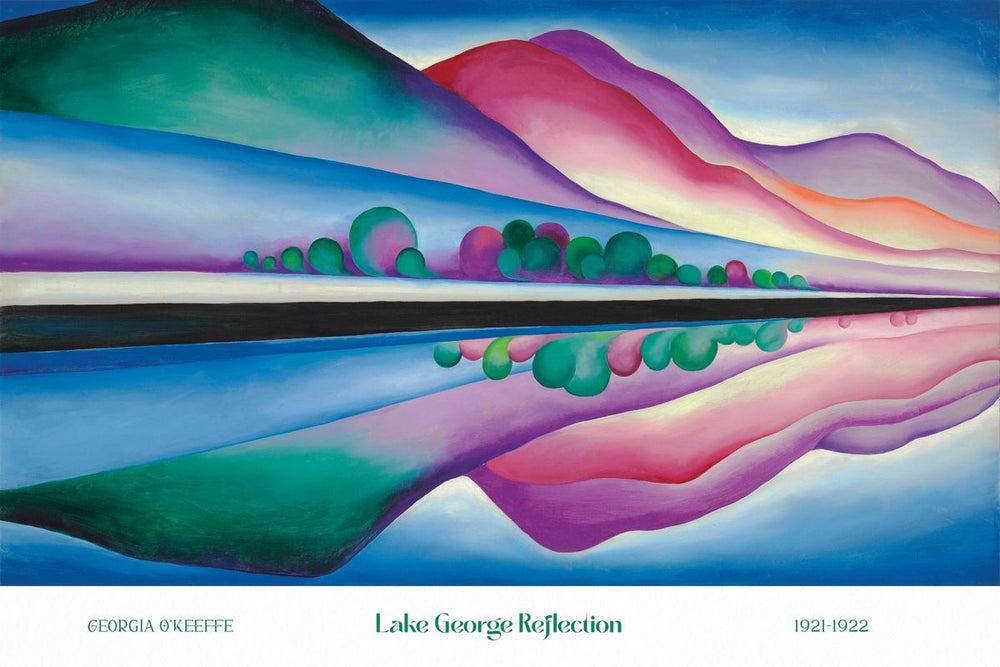 Lake George Reflection O'Keefe Exhibition Poster