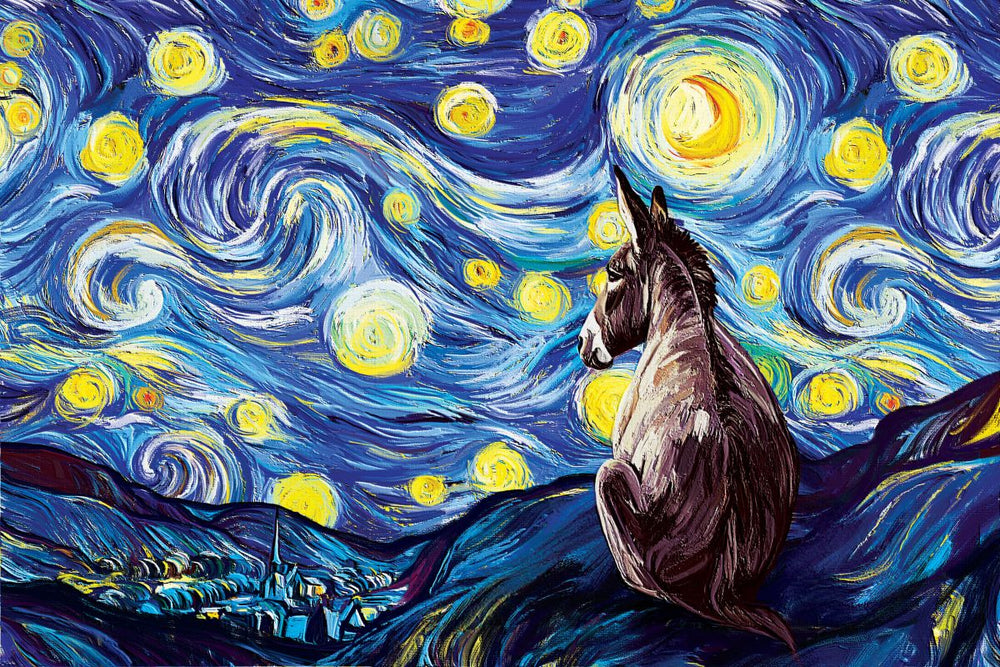 Donkey And The Starry Night
