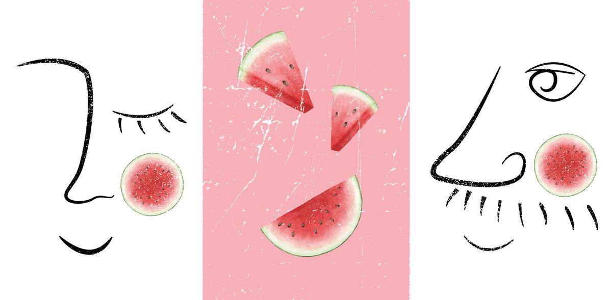 Watermelon Blush Faces