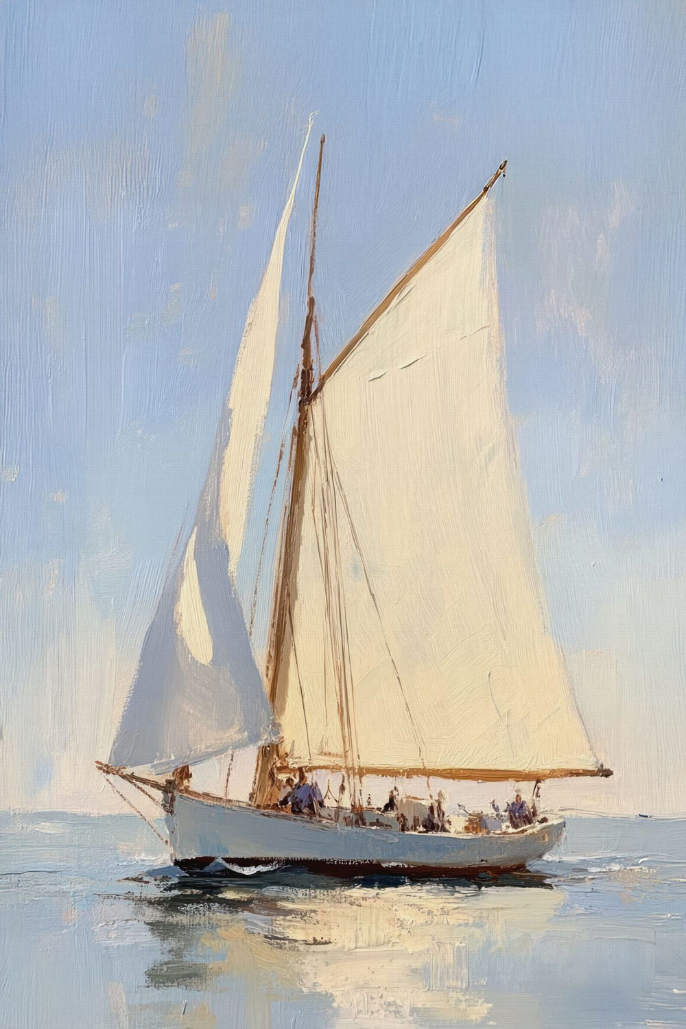 Sailboat On Gentle Currents