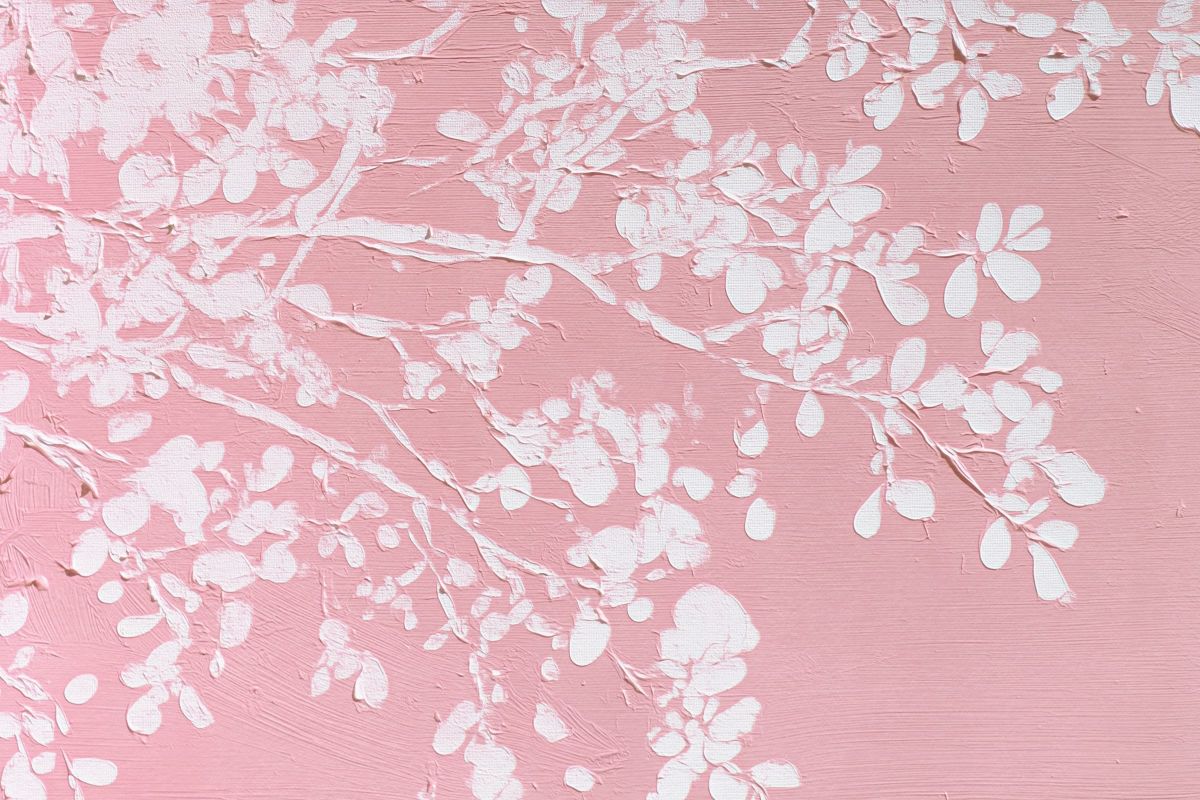 Branch On Soft Pink