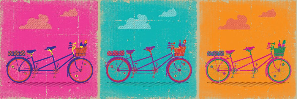 Retro Candy Tandem Bikes