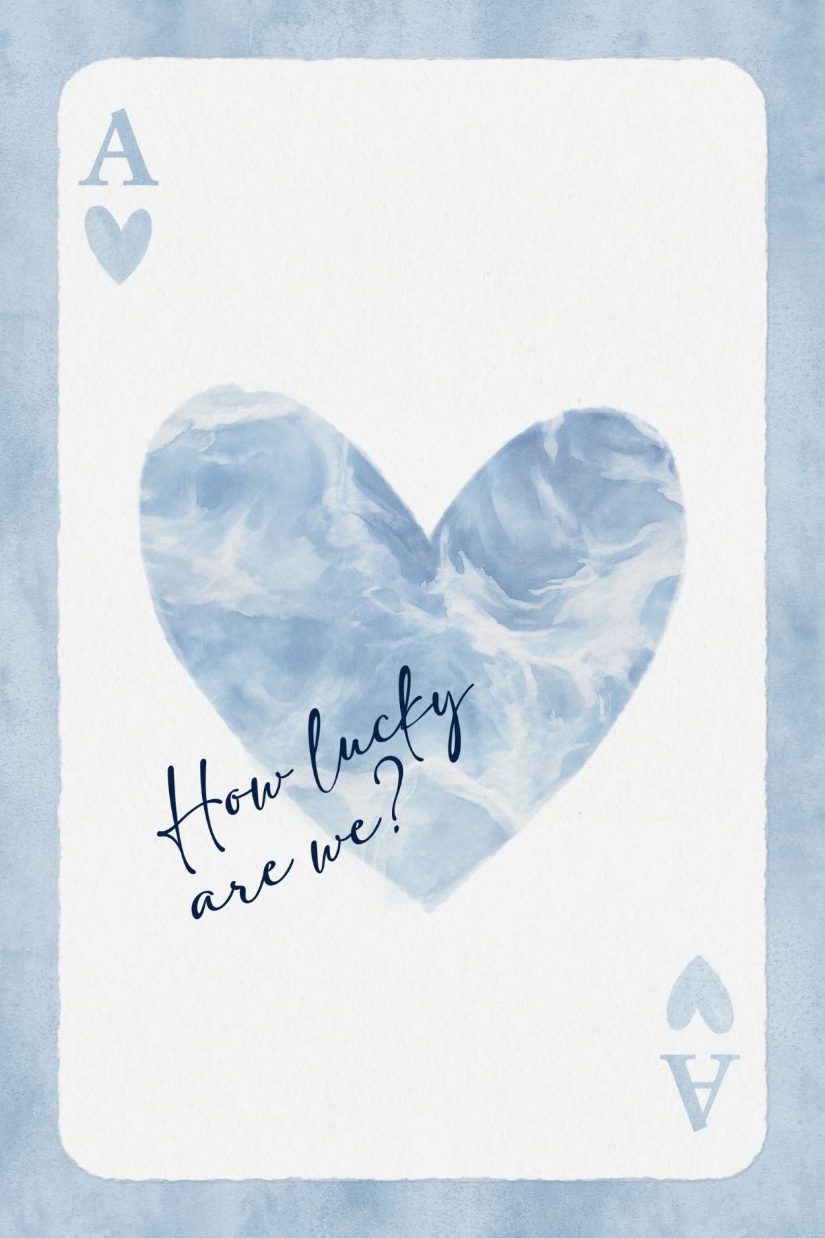 How Lucky Are We Typography Sign Wall Art