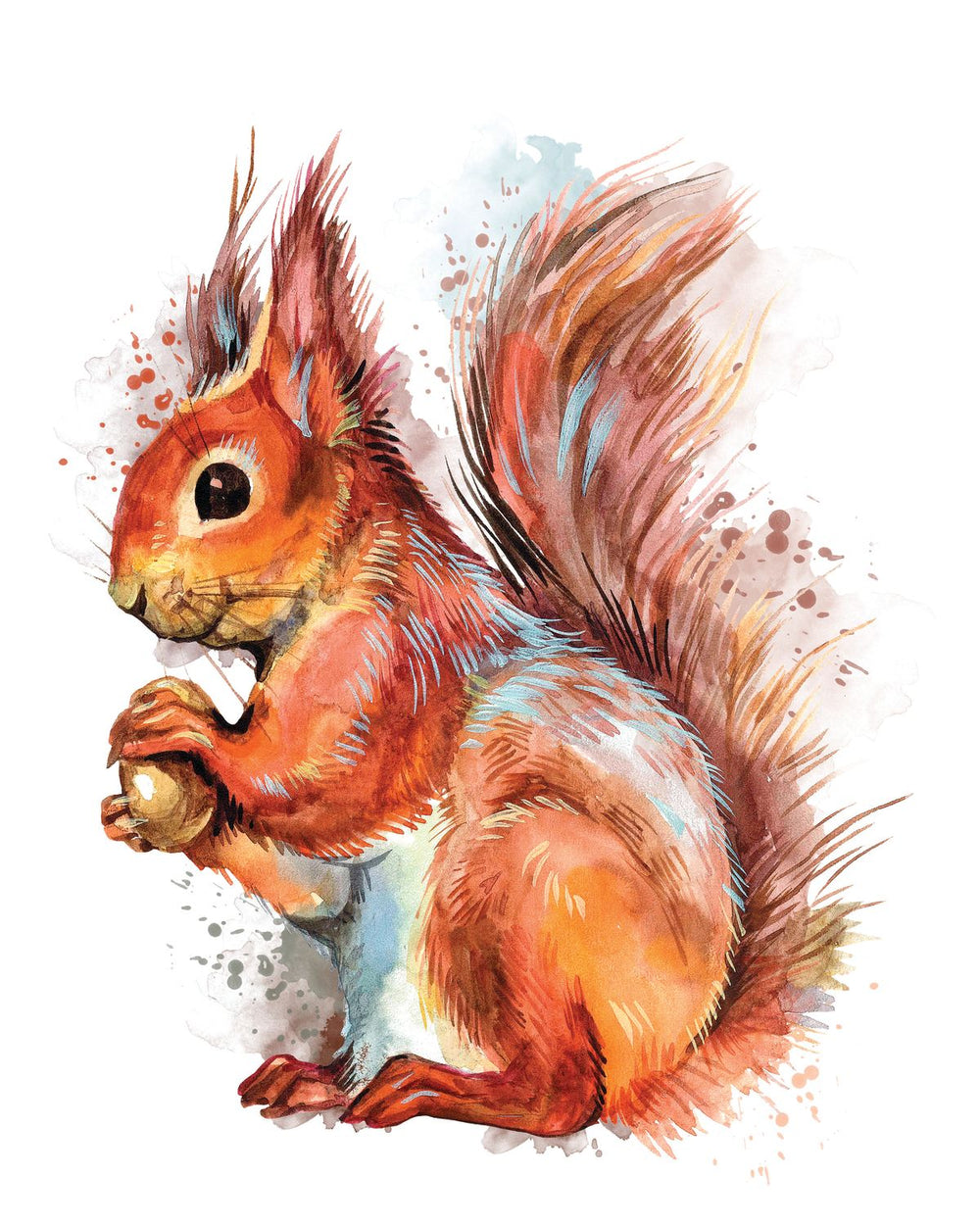 Watercolor Squirrel