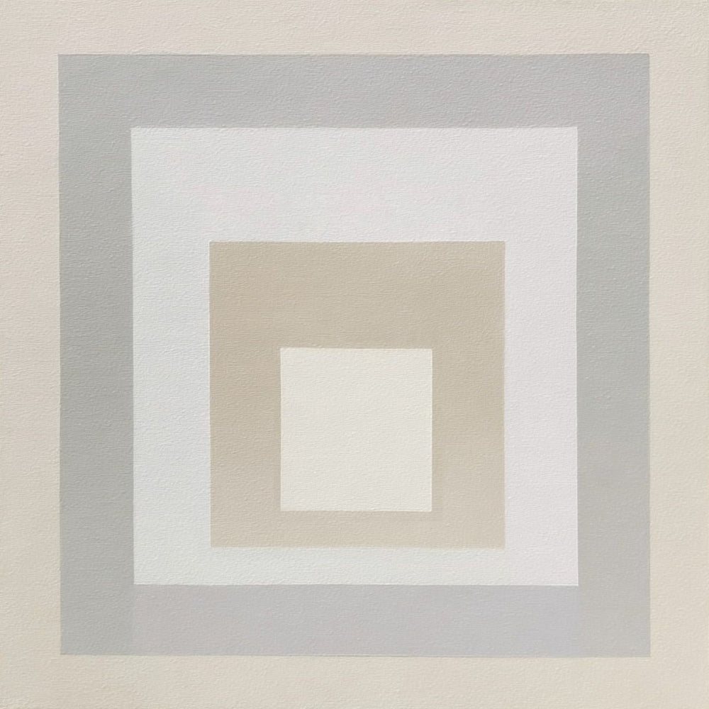 Minimalist Neutral Square Composition in Beige