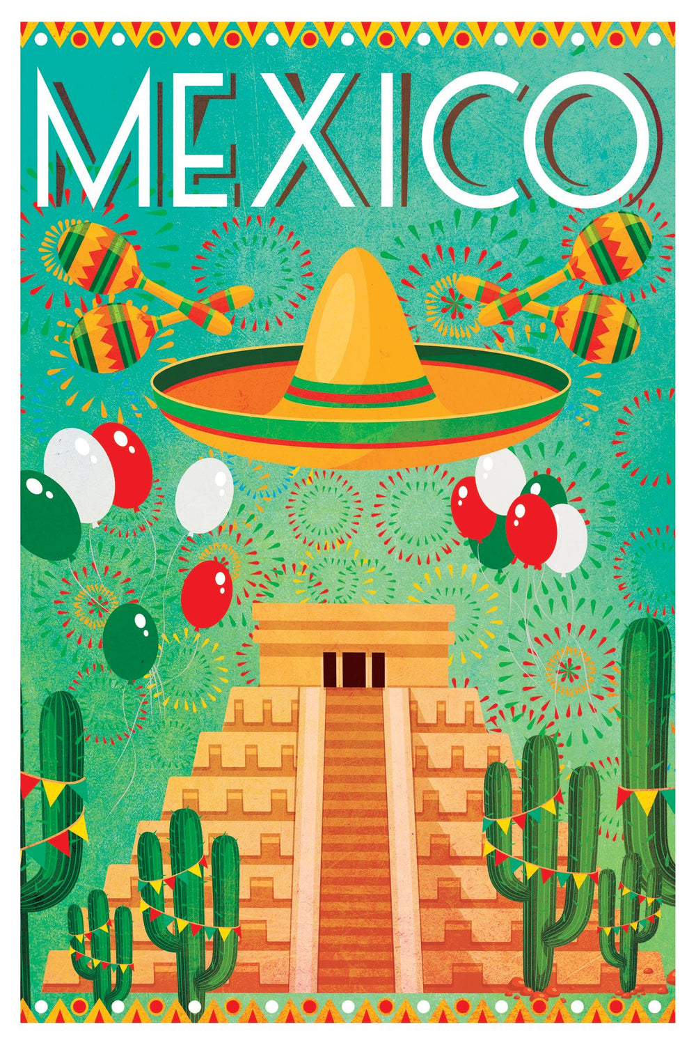 Mexico Tourism Vintage Poster