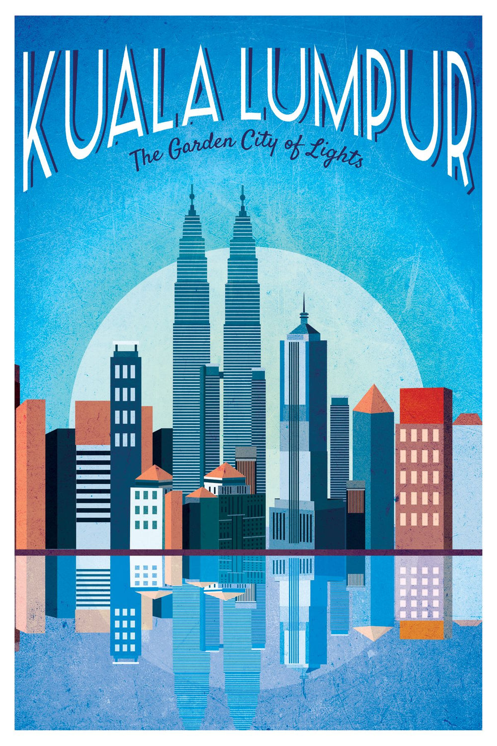 Kuala Lumpur Tourist Vintage Poster