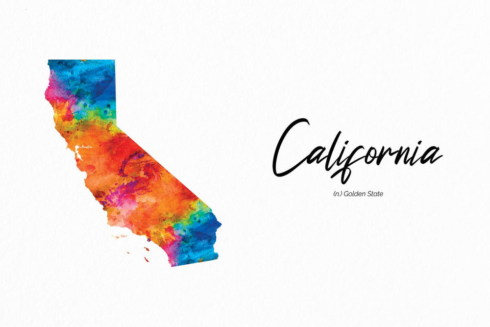 Golden State California Map