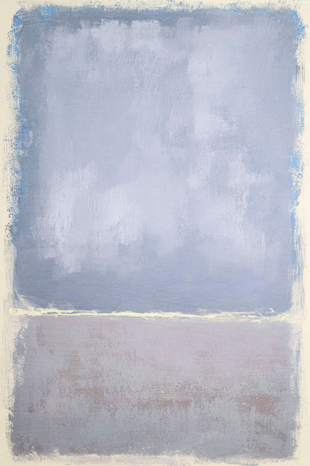Soft Lavender Color Field Painting