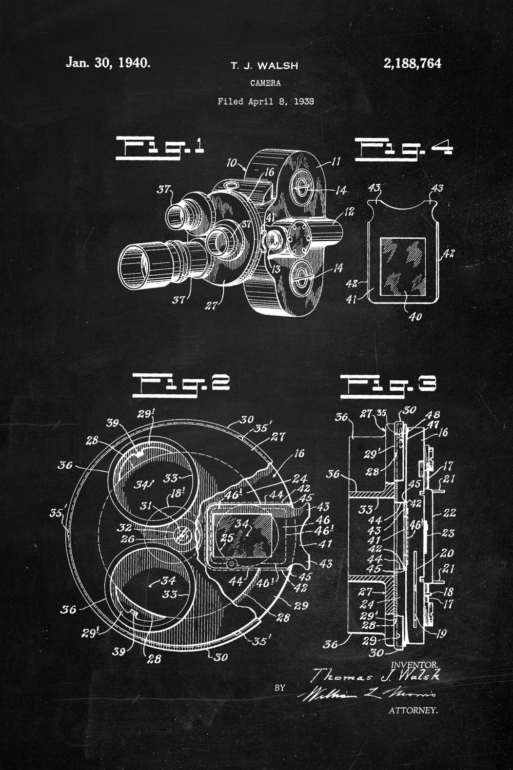 1938 Camera Patent