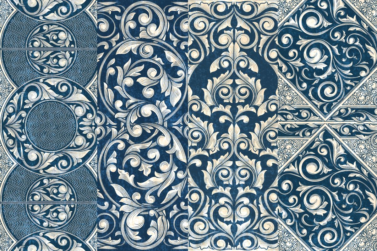 Decorative Blue Patterns