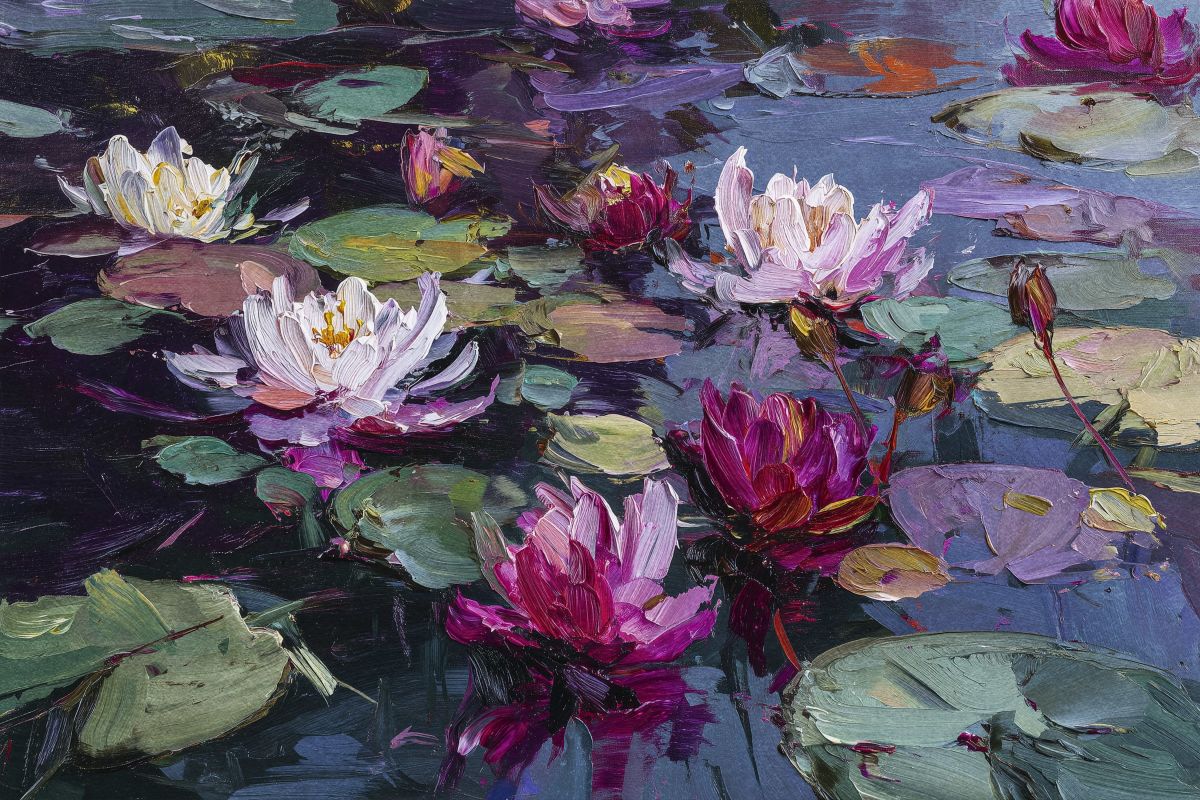 Pink Water Lilies