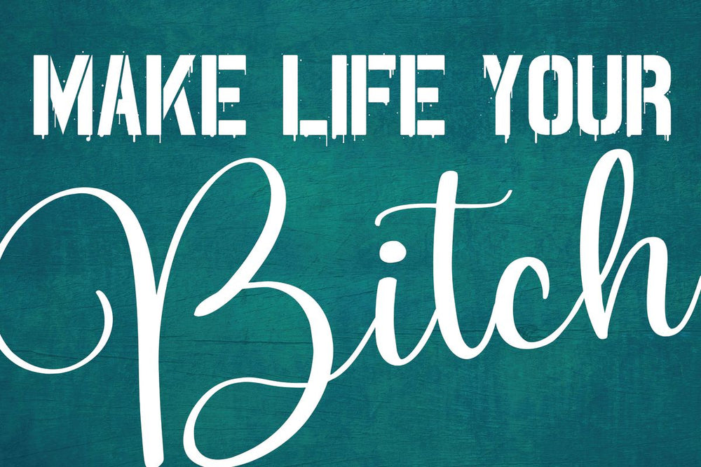 Make Life Your Bitch Typography