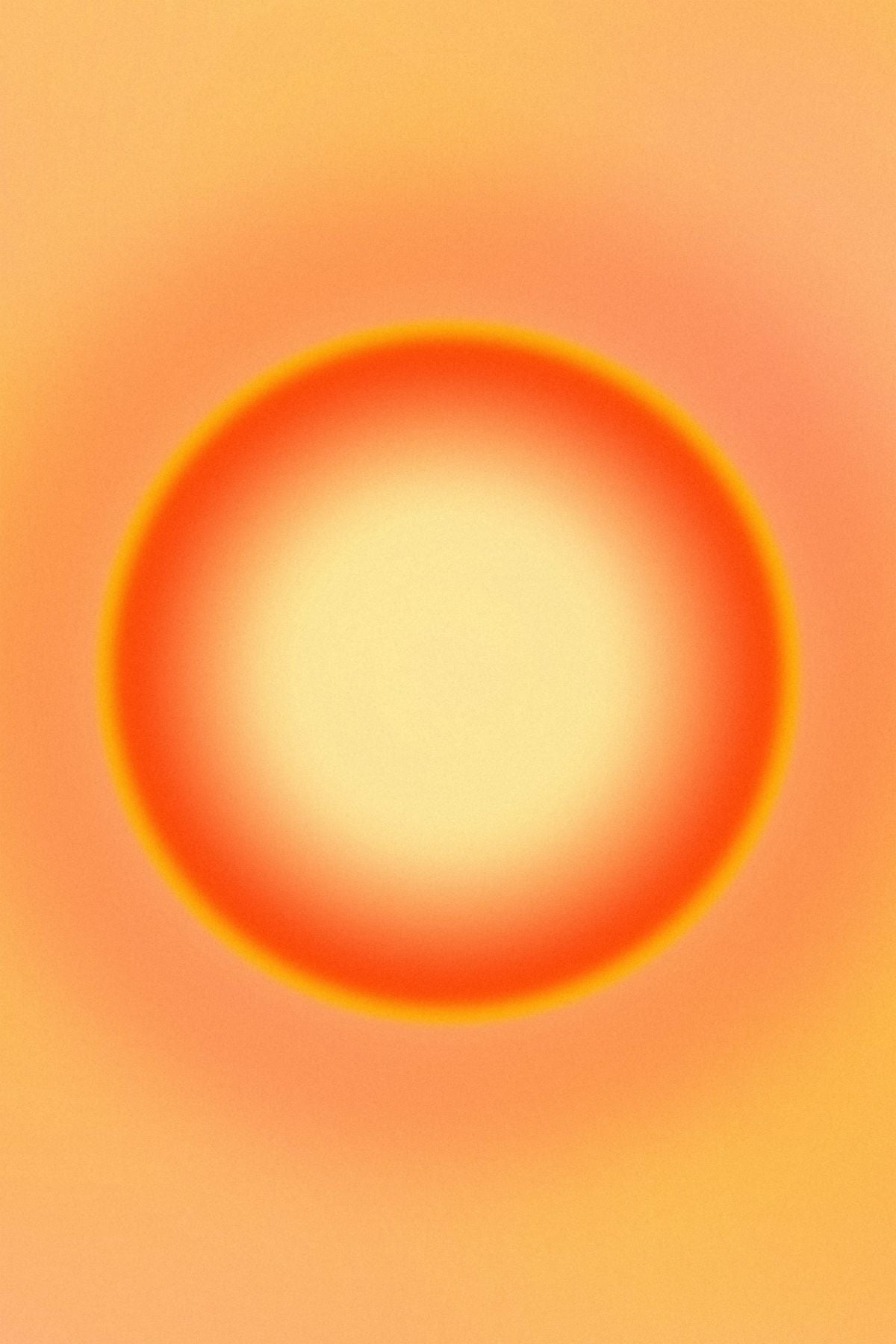 Orange Halo Abstract