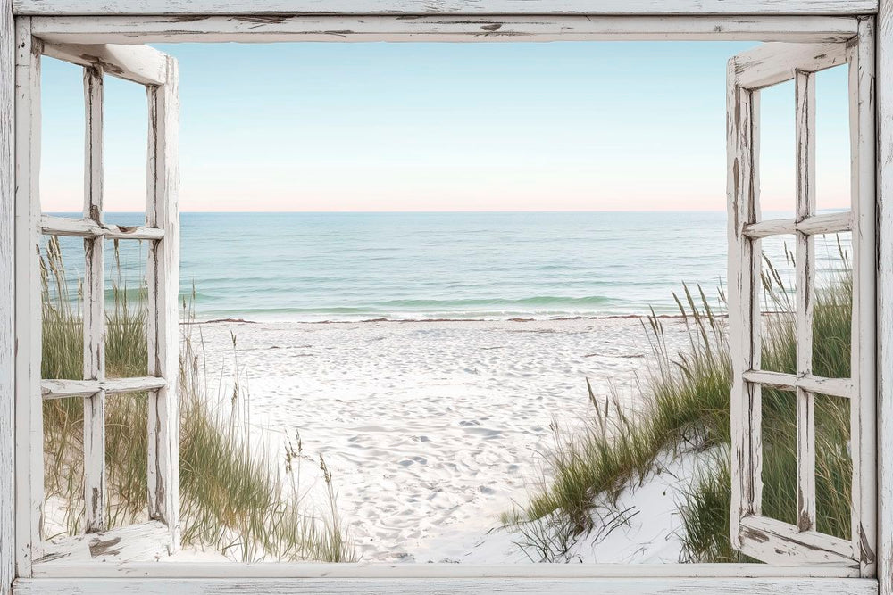 Sand Framed By Window