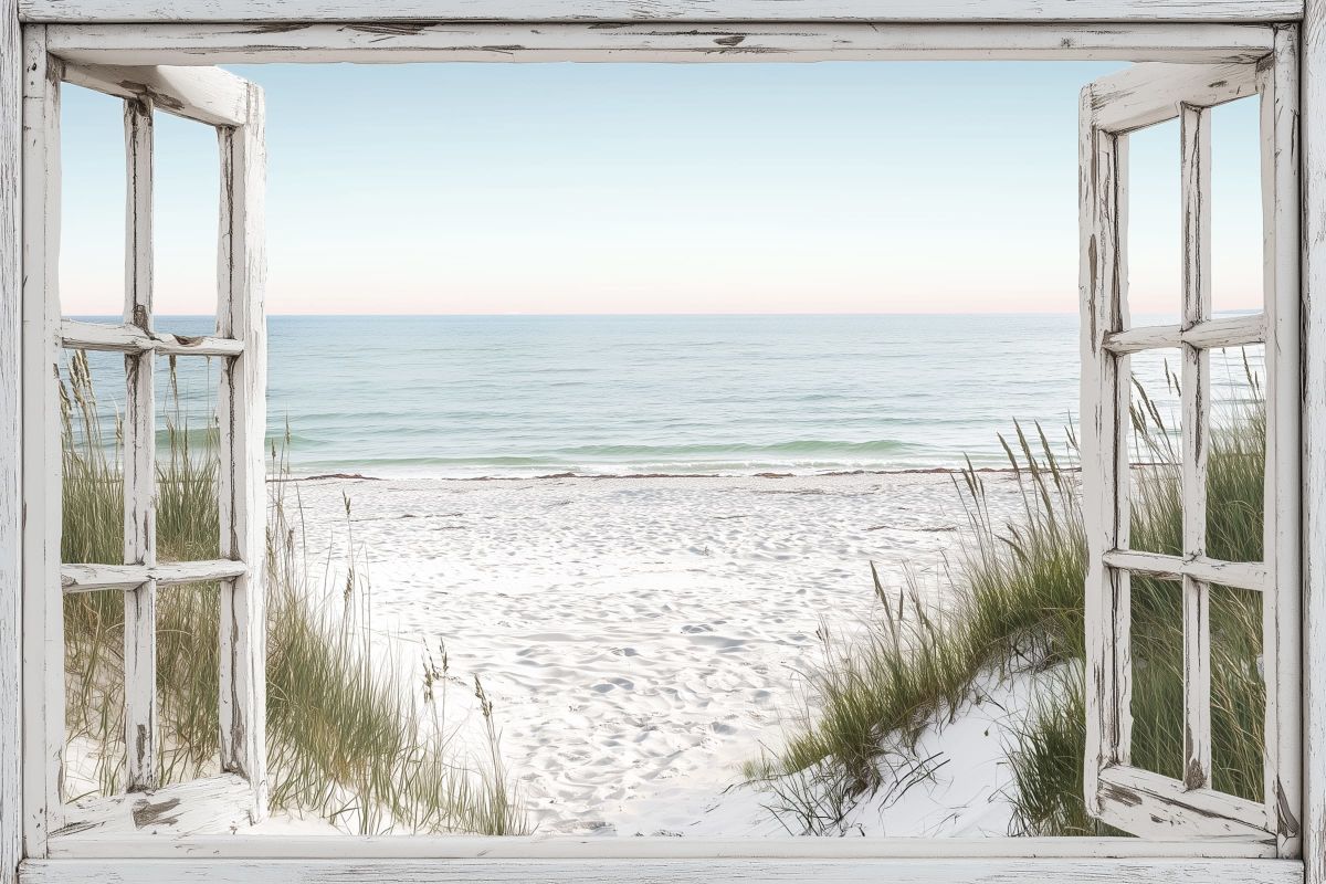 Sand Framed By Window
