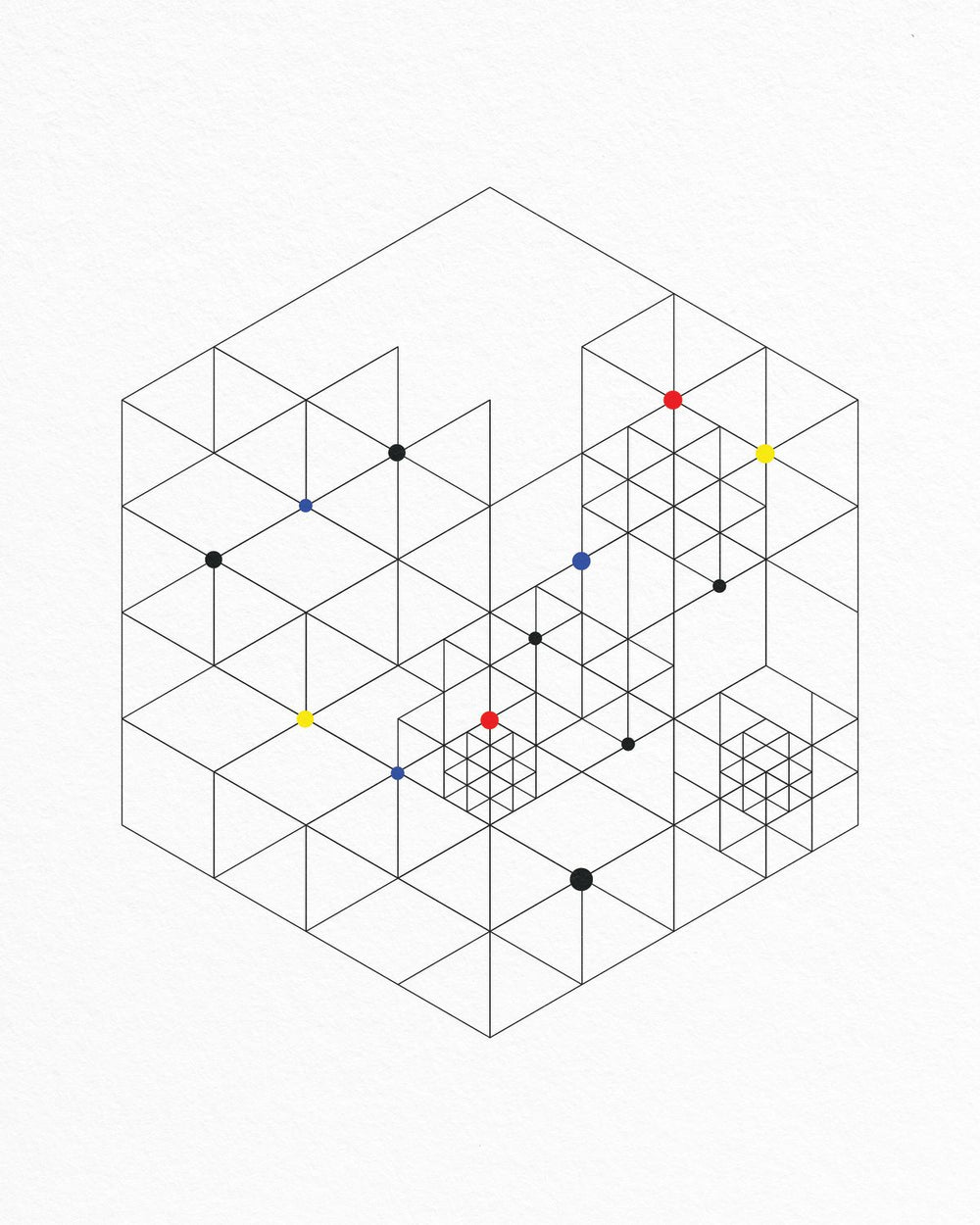 Retro Geometric Abstract XII