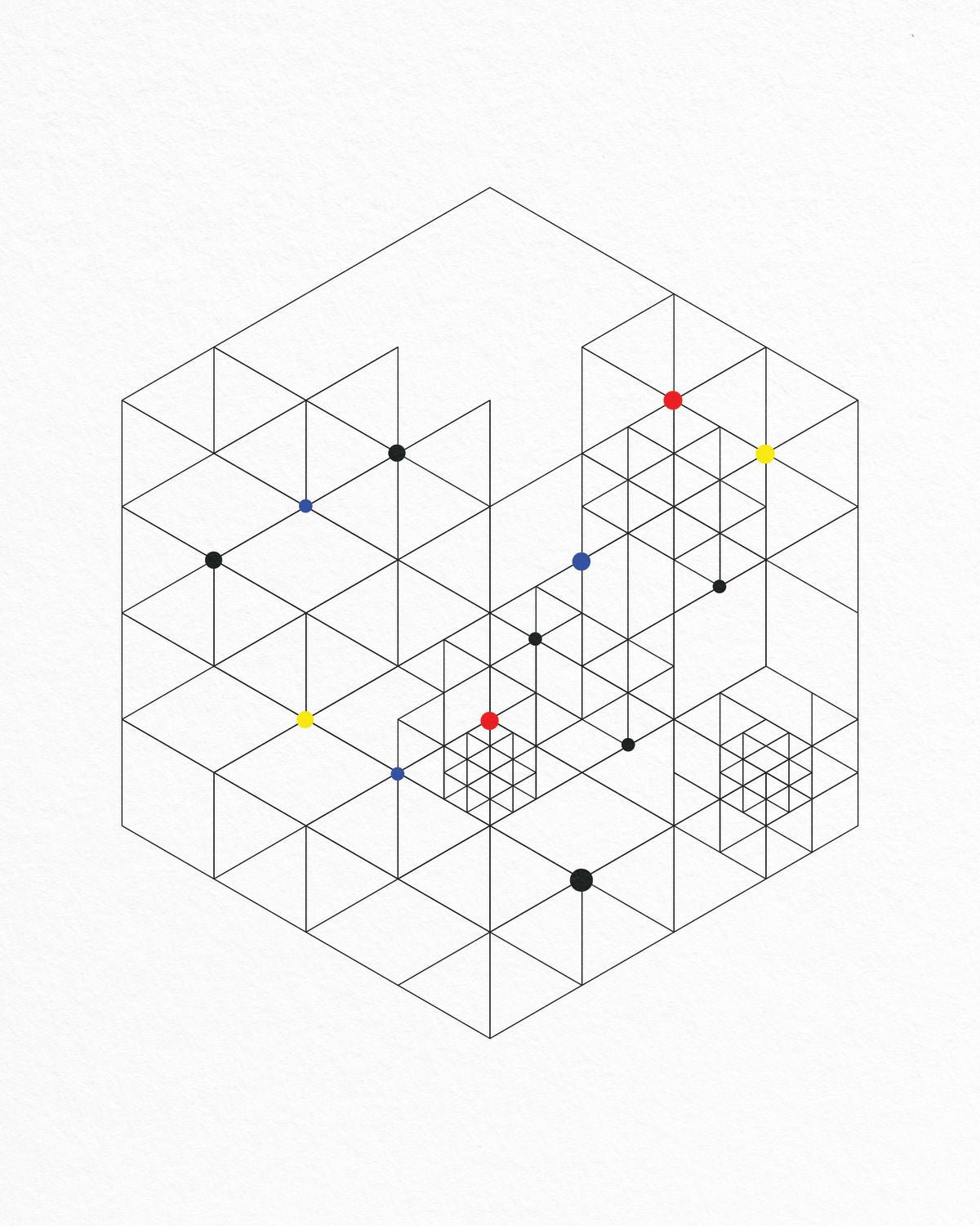 Retro Geometric Abstract XII