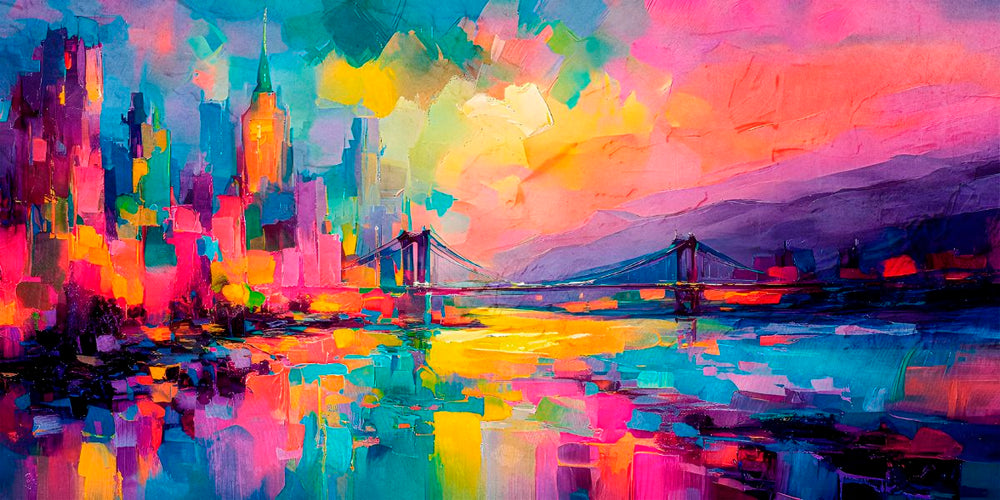 Colorful Urban Cityscape