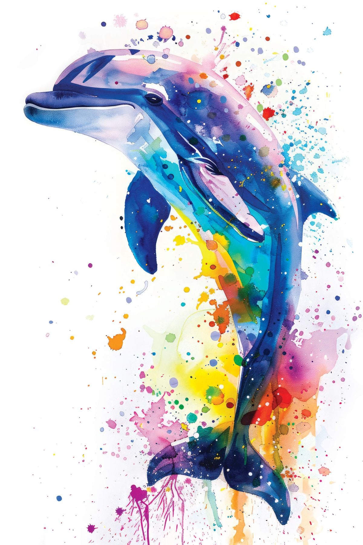 Dolphin Color Splash