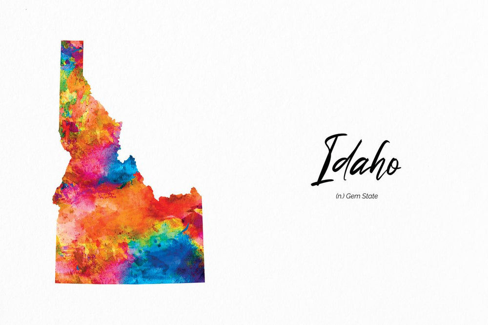 Gem State Idaho Map