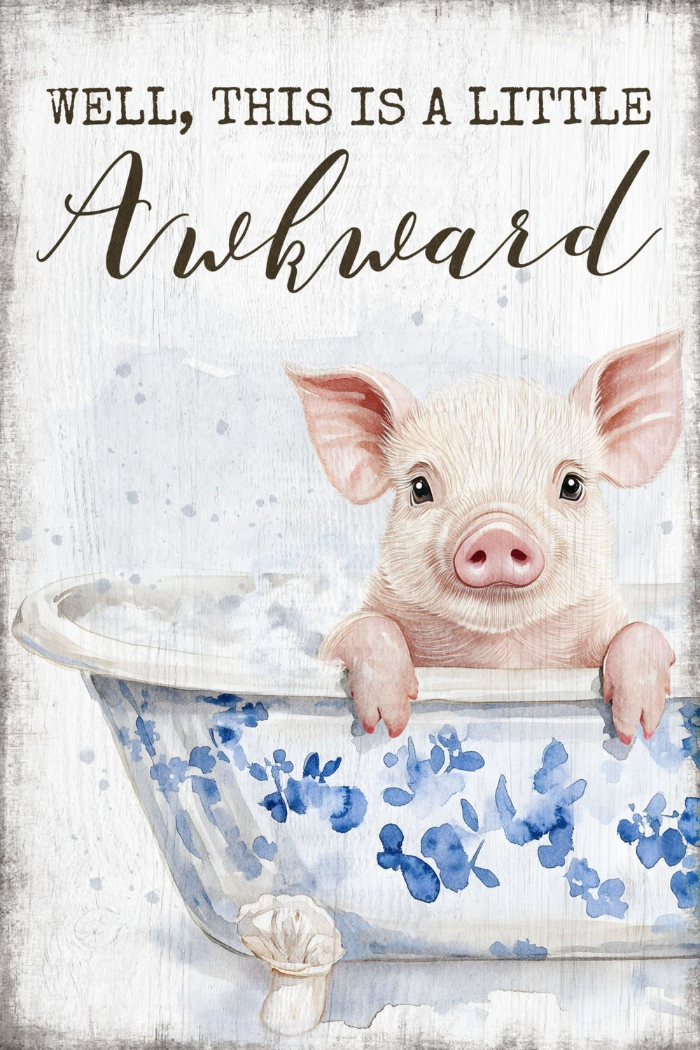 A Little Awkward With Piglet Wall Art
