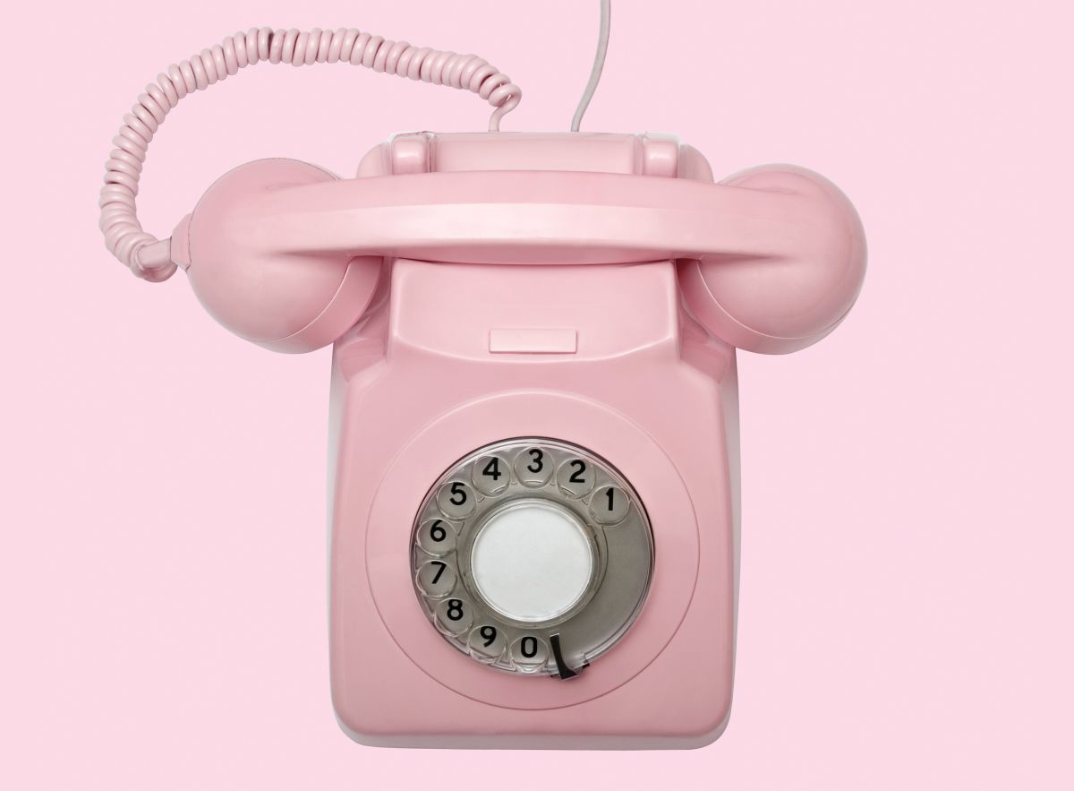 Pink Rotary Telephone