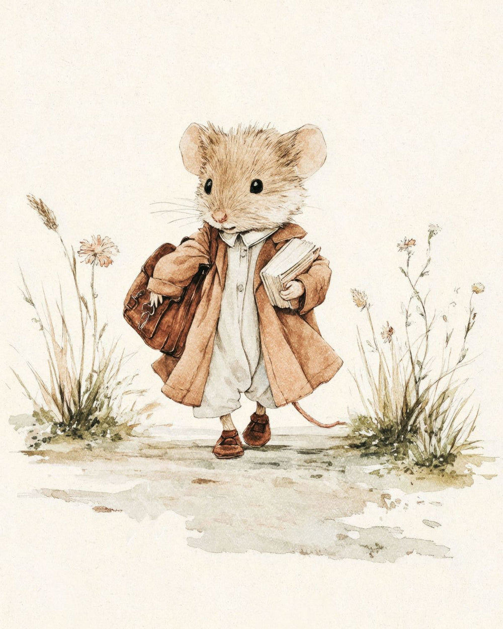 Little Mouse Going to School