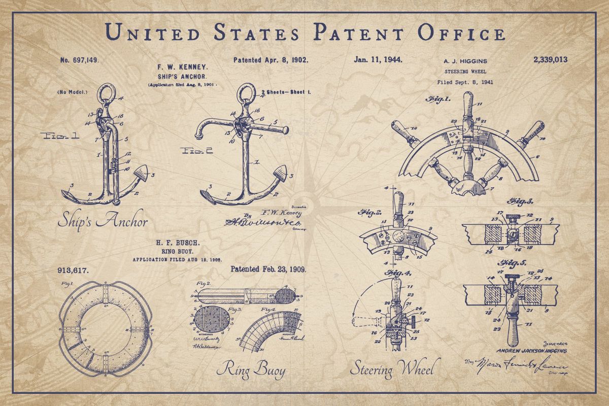 Vintage United States Patent Office