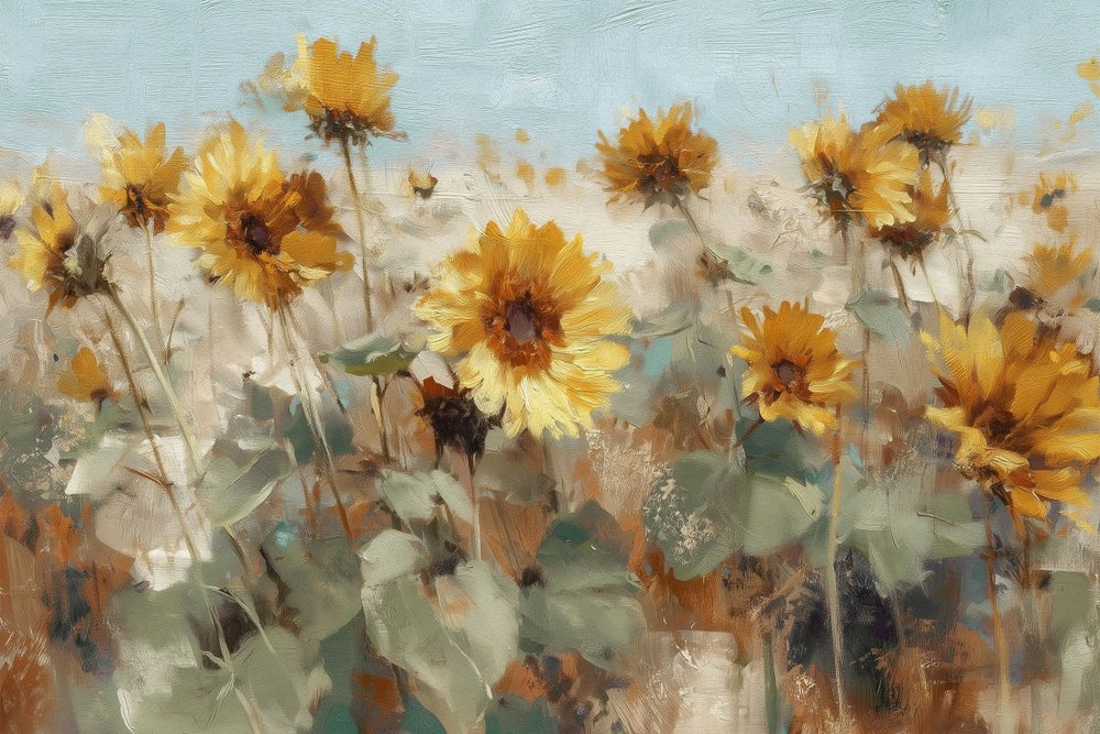 Field Of Yellow Sunflowers