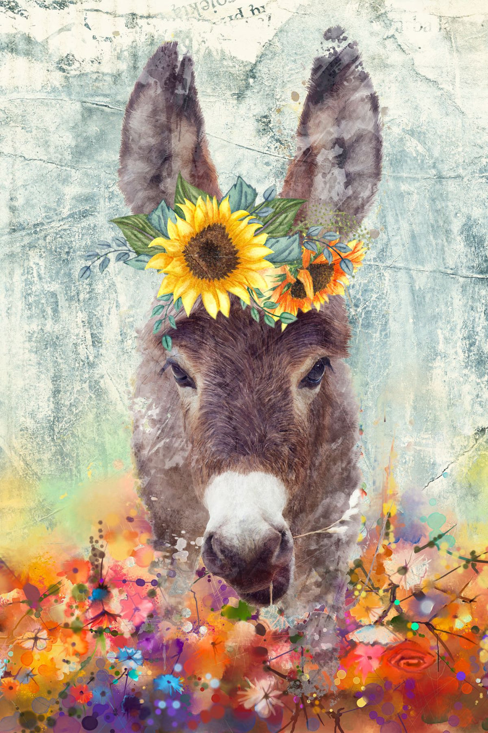 Donkey Floral Crown