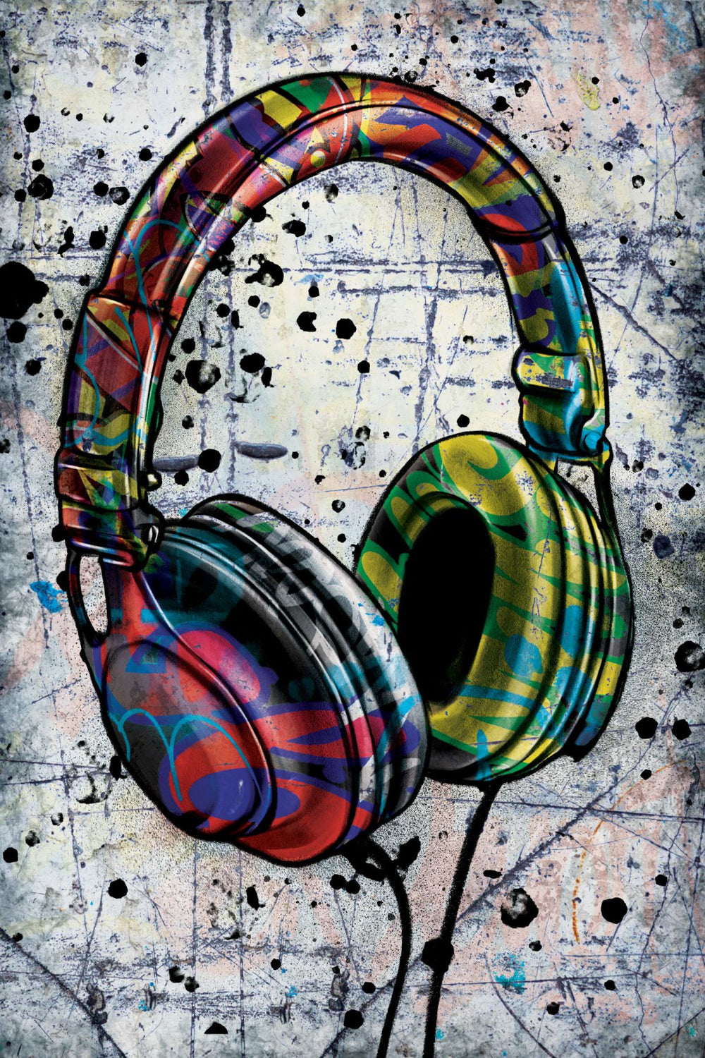 Headphones Graffiti I