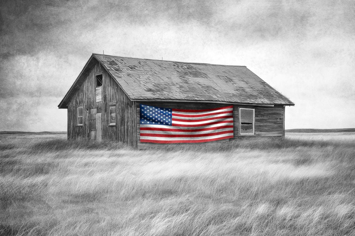 Patriotic Farmhouse Barn