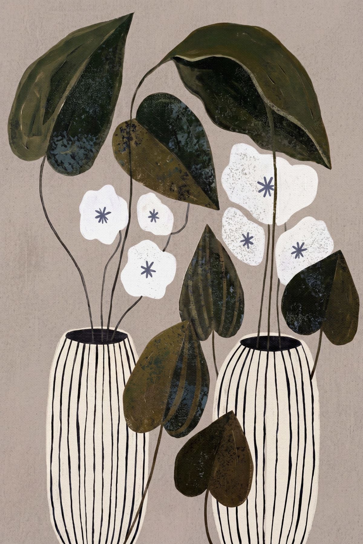 Striped Vase Botanicals