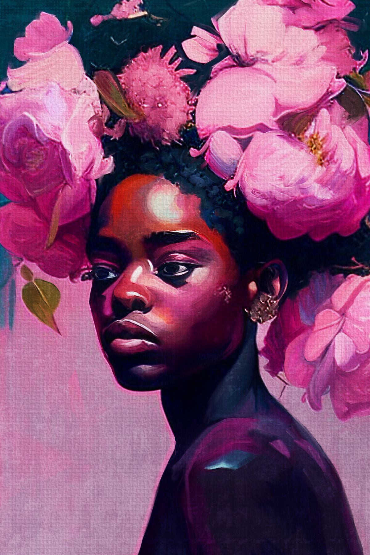 African Peony Portrait