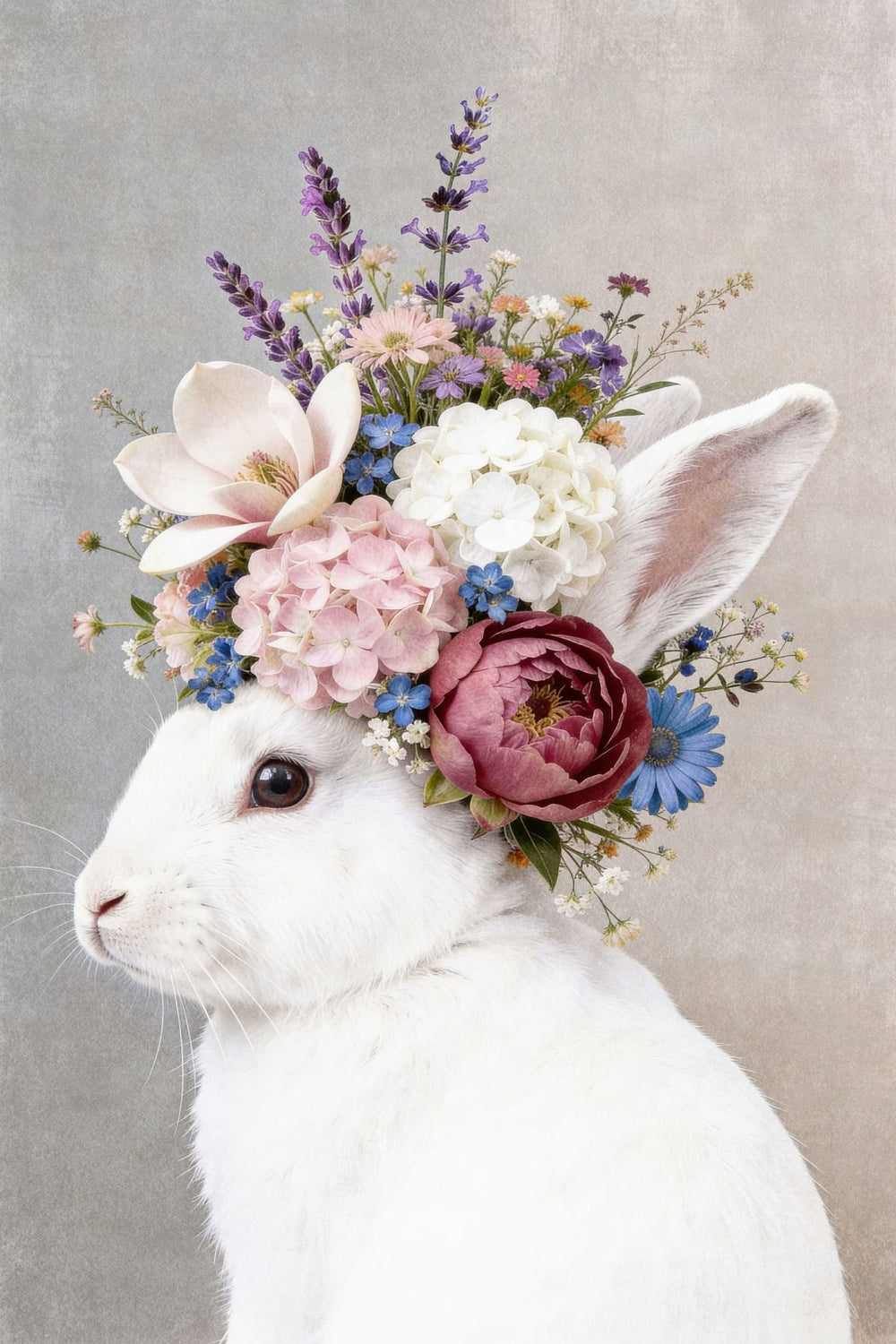 White Rabbit Flower Crown