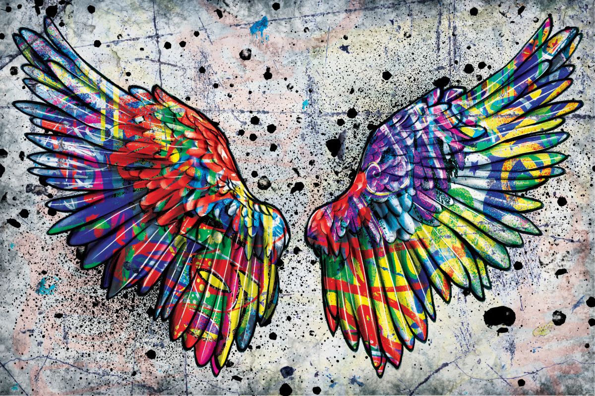 Angel Wings Graffiti