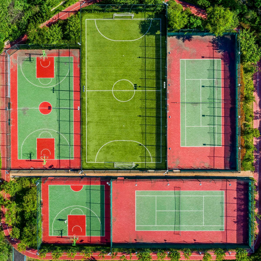 Aerial View Of A Sports Complex