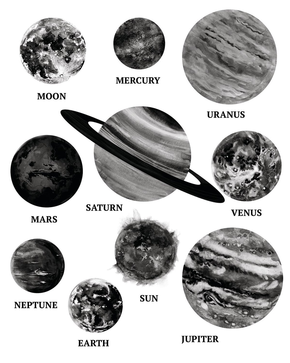 Monochrome Planets