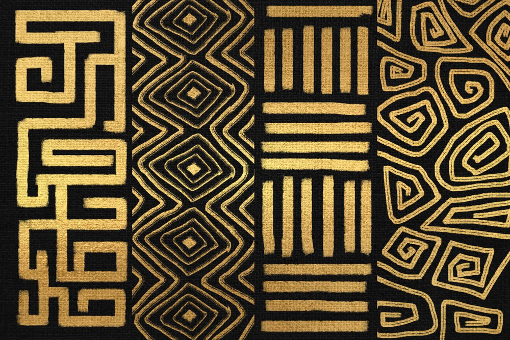 Golden African Abstract