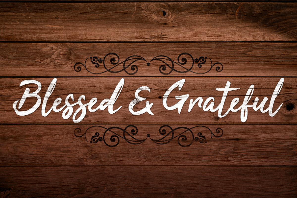 Blessed And Grateful Typography II