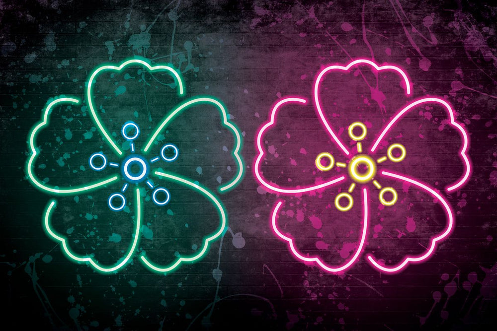 Magical Neon Flowers