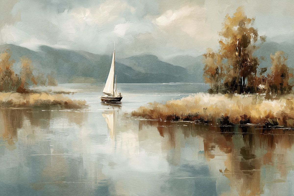 Boat Drifting Away