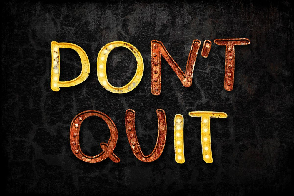 Don't Quit Do It Typography