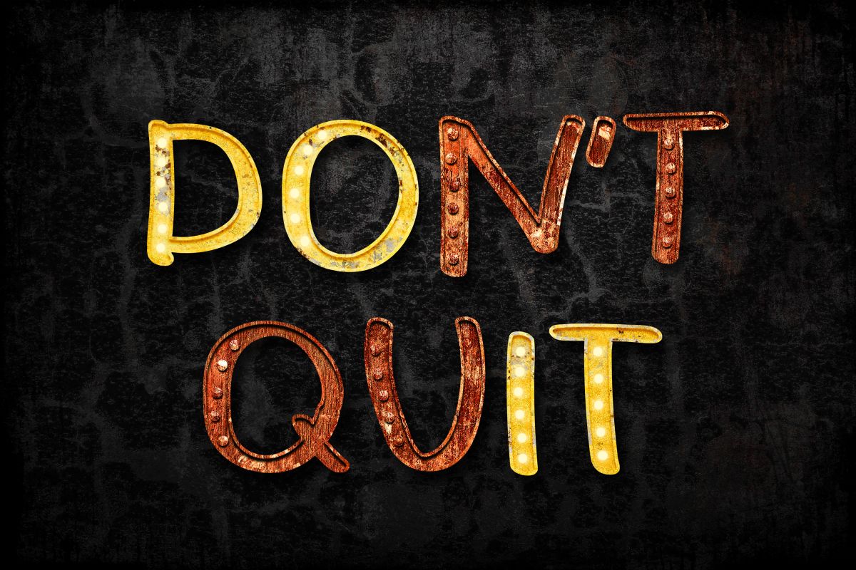 Don't Quit Do It Typography