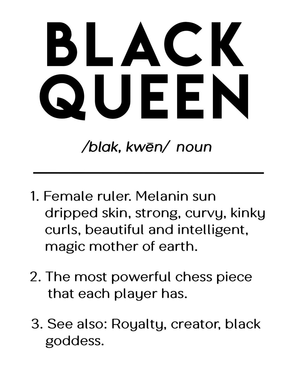 Black Queen Definition