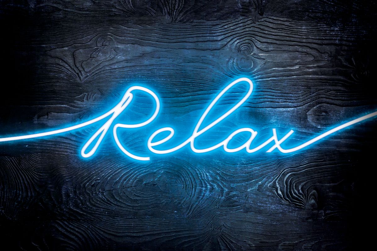 Relax Blue Neon