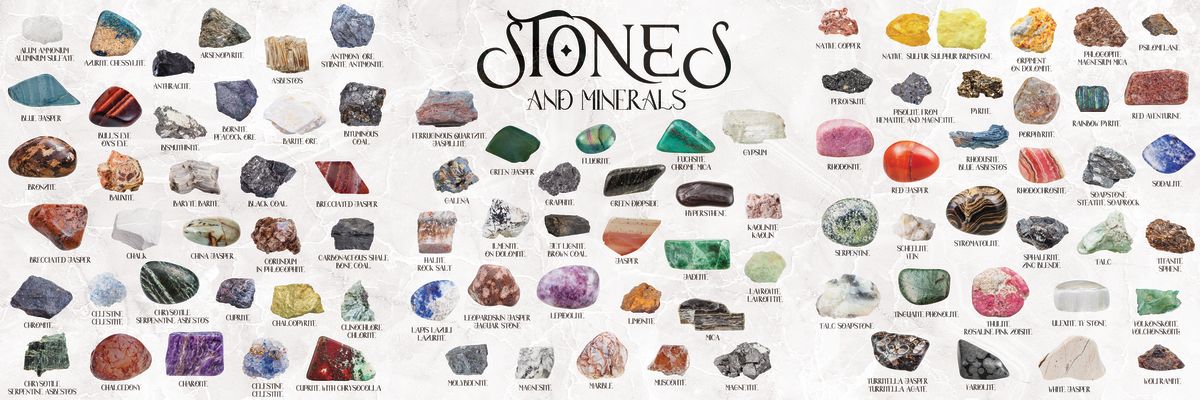 Stones And Minerals Chart
